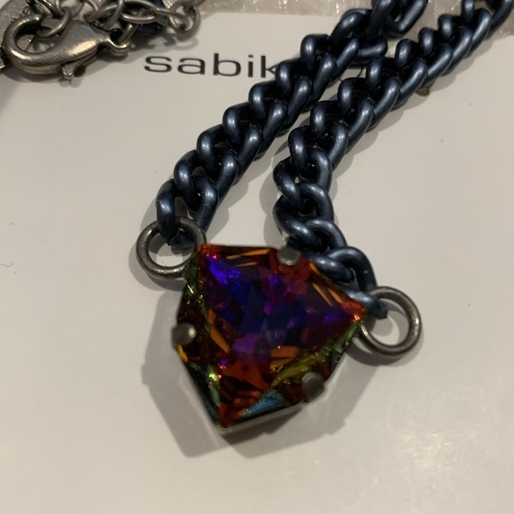 Sabika one stone necklace - Picture 2 of 2